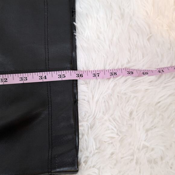 Ann Taylor Faux Leather Sheath Dress Black Size 6 - Picture 8 of 16
